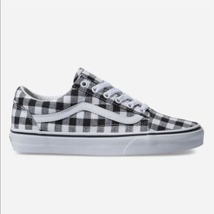 Rare black n white plaid vans